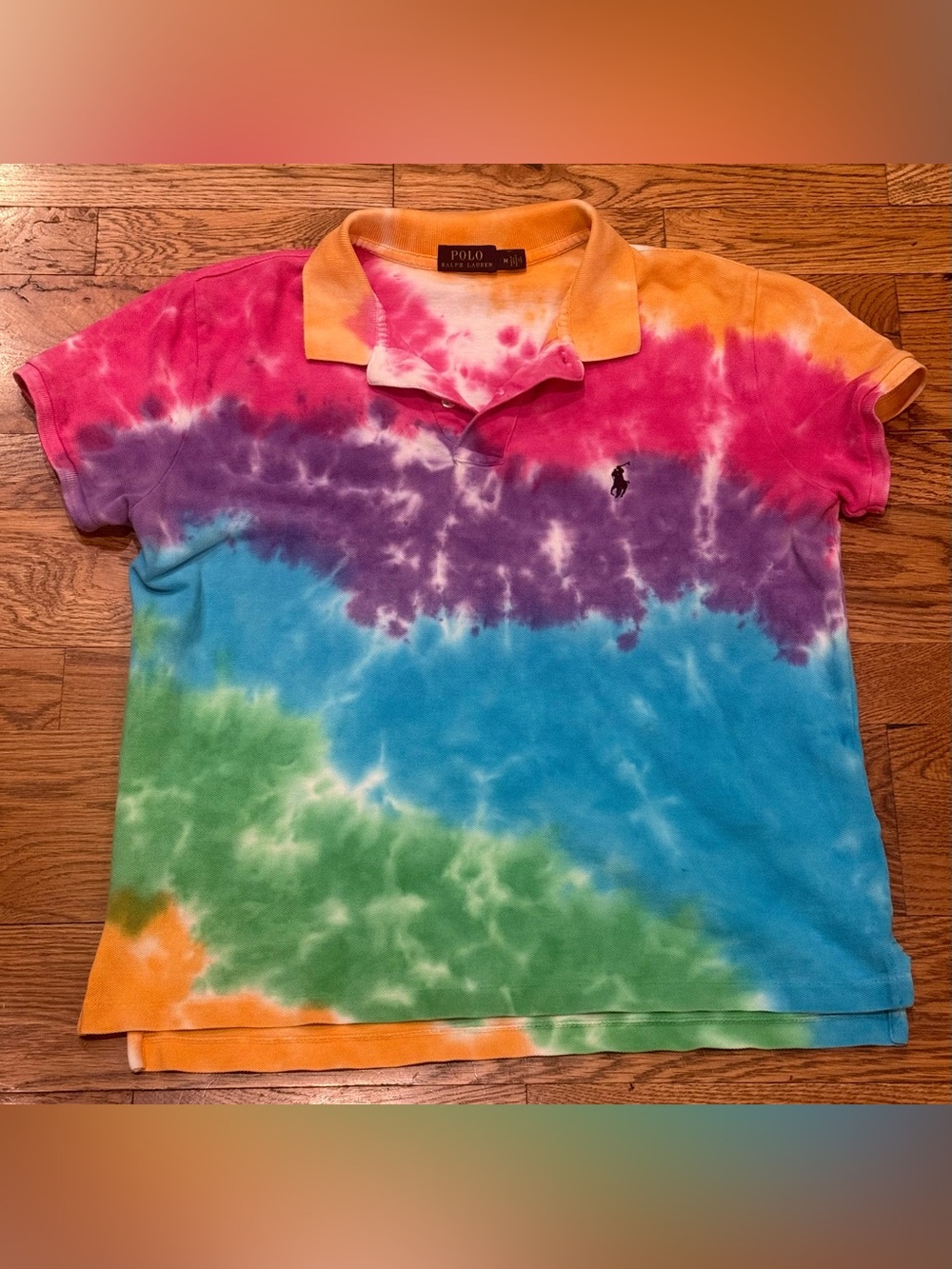 Polo Ralph Lauren. Tie Dye Classic Polo Shirt. Size Medium.